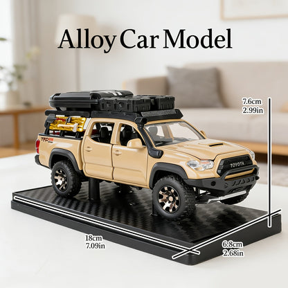 1:32 Scale Toyota Off-Road Die-Cast Model Car with Openable Doors – Zinc Alloy High-Detail Static Display Replica | Collectible Desktop Ornament | Birthday Holiday Gift for Car Enthusiasts