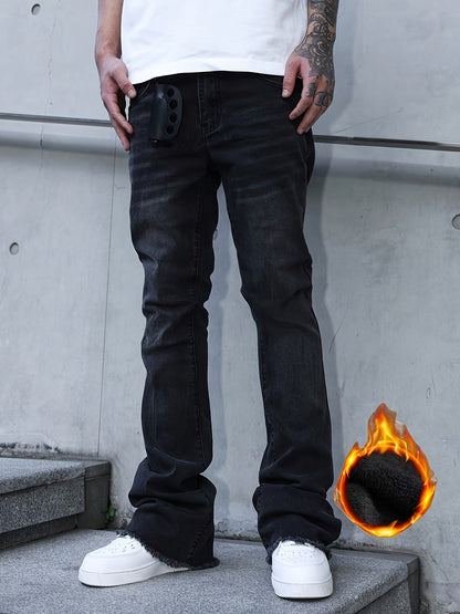 Men's Bootcut Jeans - Classic Wash Clean Finish Modern