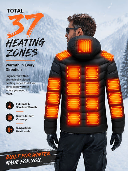 Unisex Heated Pullover Jacket Everyday 789