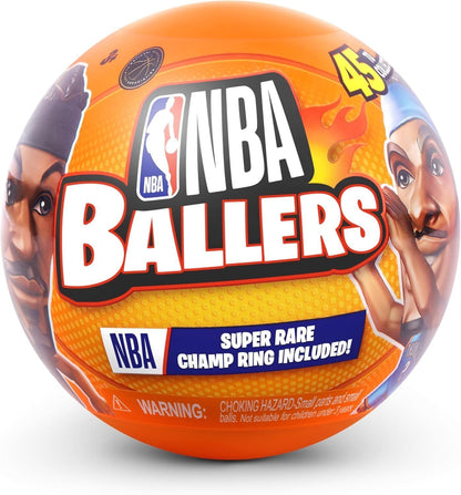 NBA Ballers Mystery Capsule Figurine Series 1 by ZURU – Surprise Unboxing Mini NBA Player Collectible Toy for Boys, Sports Fans & Collectors, Random Basketball Figure Blind Box Gift