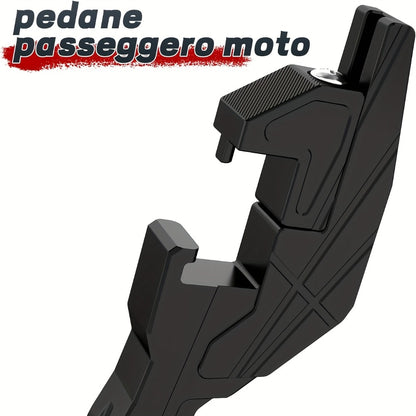 Motorcycle Foot Peg Extensions Adjustable 38-55mm – Universal Metal Footrest Passenger Pegs for Dirt Bike & Off-Road Vehicles, Black, Easy Bolt-On Fit