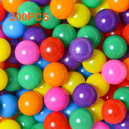 Ball Pit Balls 100/200 Pcs for Babies Toddlers Non-Toxic PE Colorful Ocean Play Balls for Ball Pit Pool Hand Foot Coordination Sensory Toy Birthday Gift Boys Girls