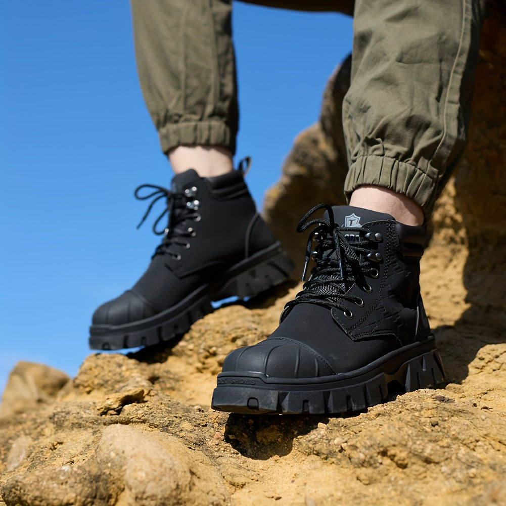 Men's Work & Safety Boots - Steel Toe Protection & Non-Slip Sole 601317