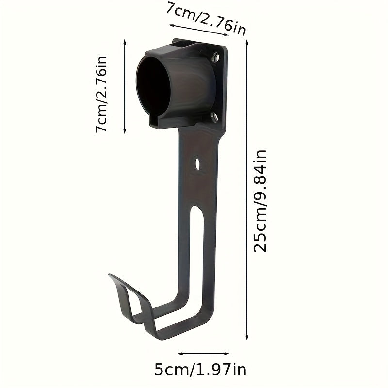 Wall-Mounted Holder Kit for Tesla Charger, Suitable for Indoor And Outdoor Use, Designed for The Model with a Black Mobile Connector Charging Cable, Without Battery