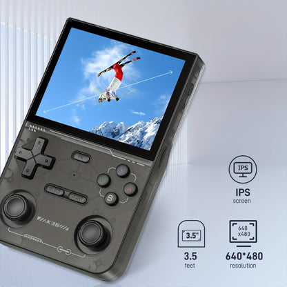 Portable Handheld Game Console Open Source 3.5 Inch IPS Screen 64GB TF Card Pre-Installed Emulator Ultra Long Battery OTG – Retro Gaming Handheld for Kids & Adults