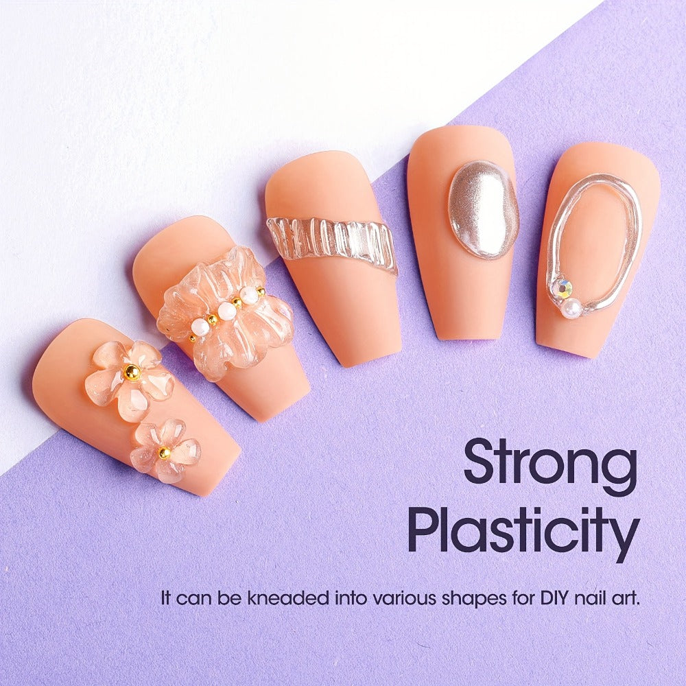 Nail Glue Gel UV LED Solid Formula 30g — Crystal Clear Extra Strong Bond for Press On Nails, Acrylic Tips, Nail Extensions & Rhinestones | Repositionable Before Cure | Lasts Up to 30 Days