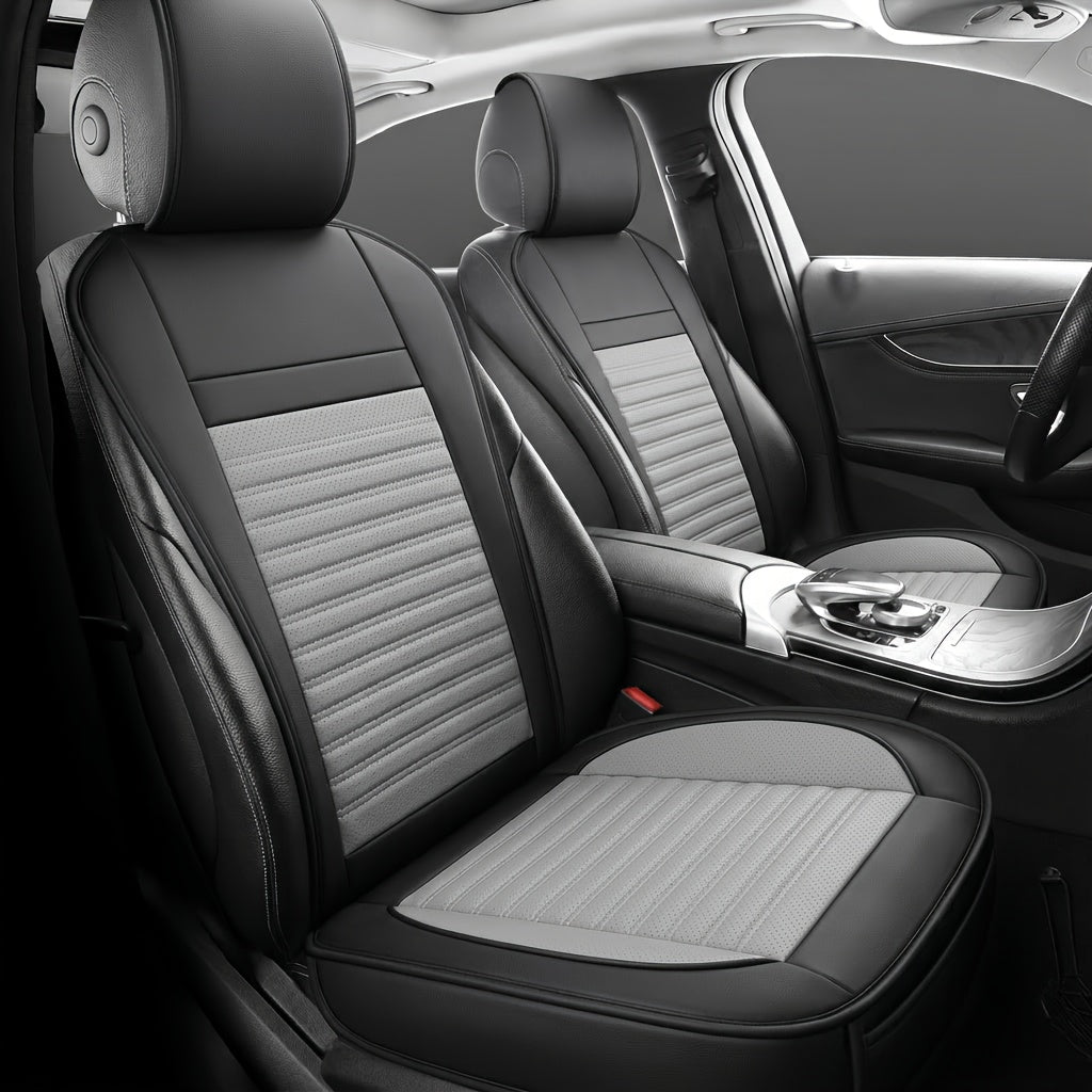 Front Seat Covers for Cars, Universal Fit Bucket Seat Protector Set, Full Surround High-Back Design, Anti-Slip Backing, Easy to Install, Fits Most Cars, SUVs & Trucks