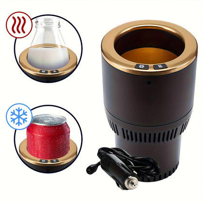 Car Cup Warmer & Cooler 2-in-1 – 12V Electric Heated & Cooled Beverage Holder for Car, Heats to 140°F Cools to 21°F, Smart Auto Mug Warmer for Commuters, Travelers & Road Trips