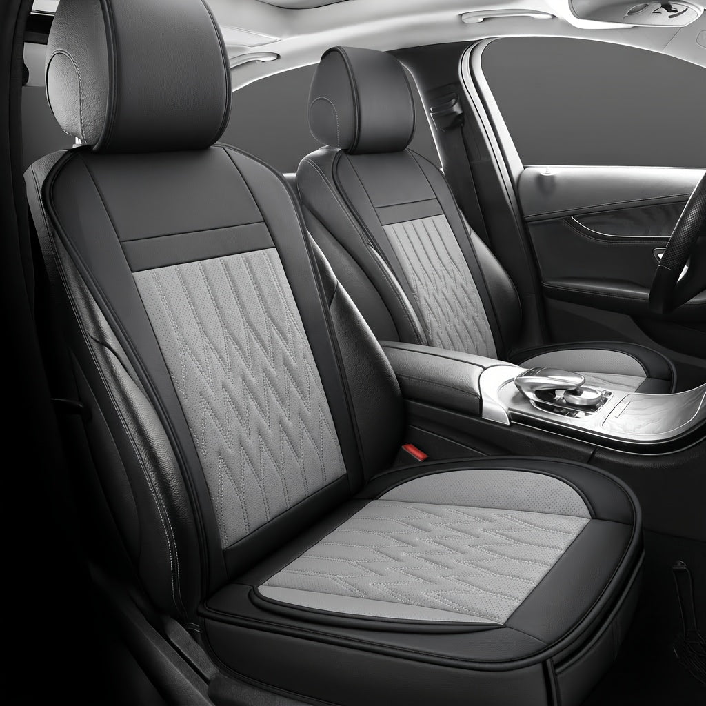 Front Seat Covers for Cars, Universal Fit Bucket Seat Protector Set, Full Surround High-Back Design, Anti-Slip Backing, Easy to Install, Fits Most Cars, SUVs & Trucks