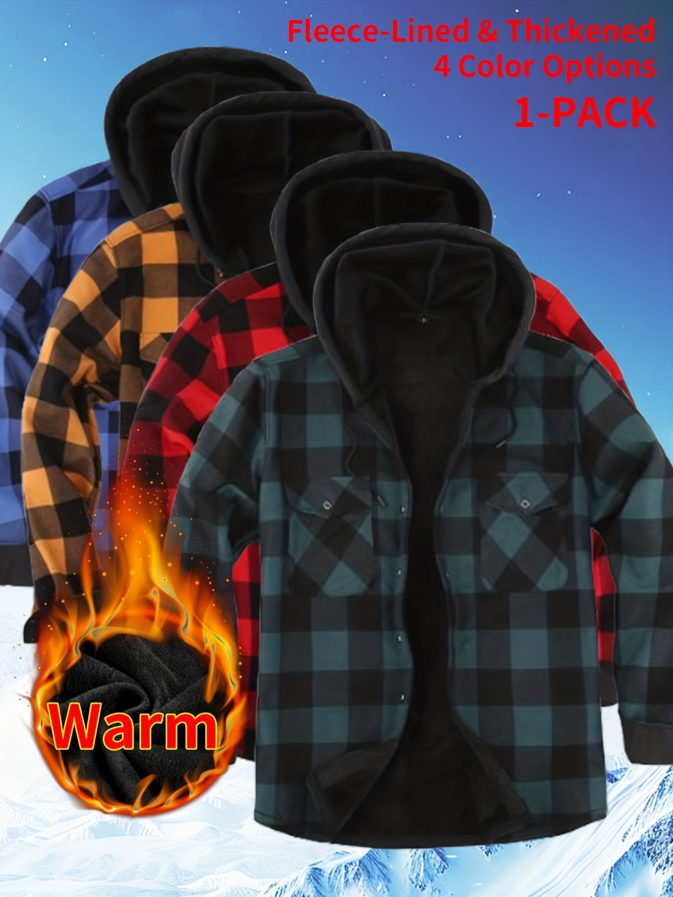 Men's Versatile Fleece Pullover Coat