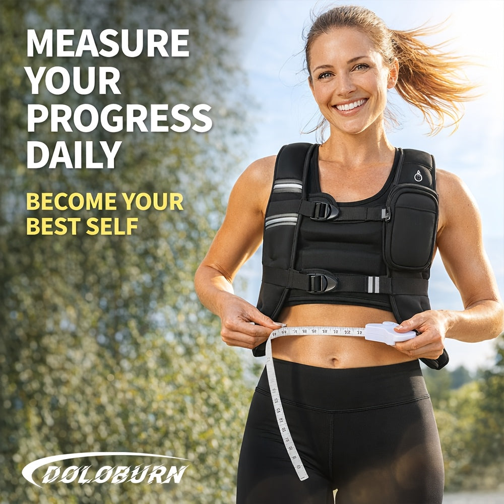 Weighted Vest for Running & Strength Training – Slim Fit Reflective Design with Phone Pouch, Snap-On Unisex Weight Training Vest for Gym, Core Strength & Bone Health, 8 / 12 / 16 lb Options