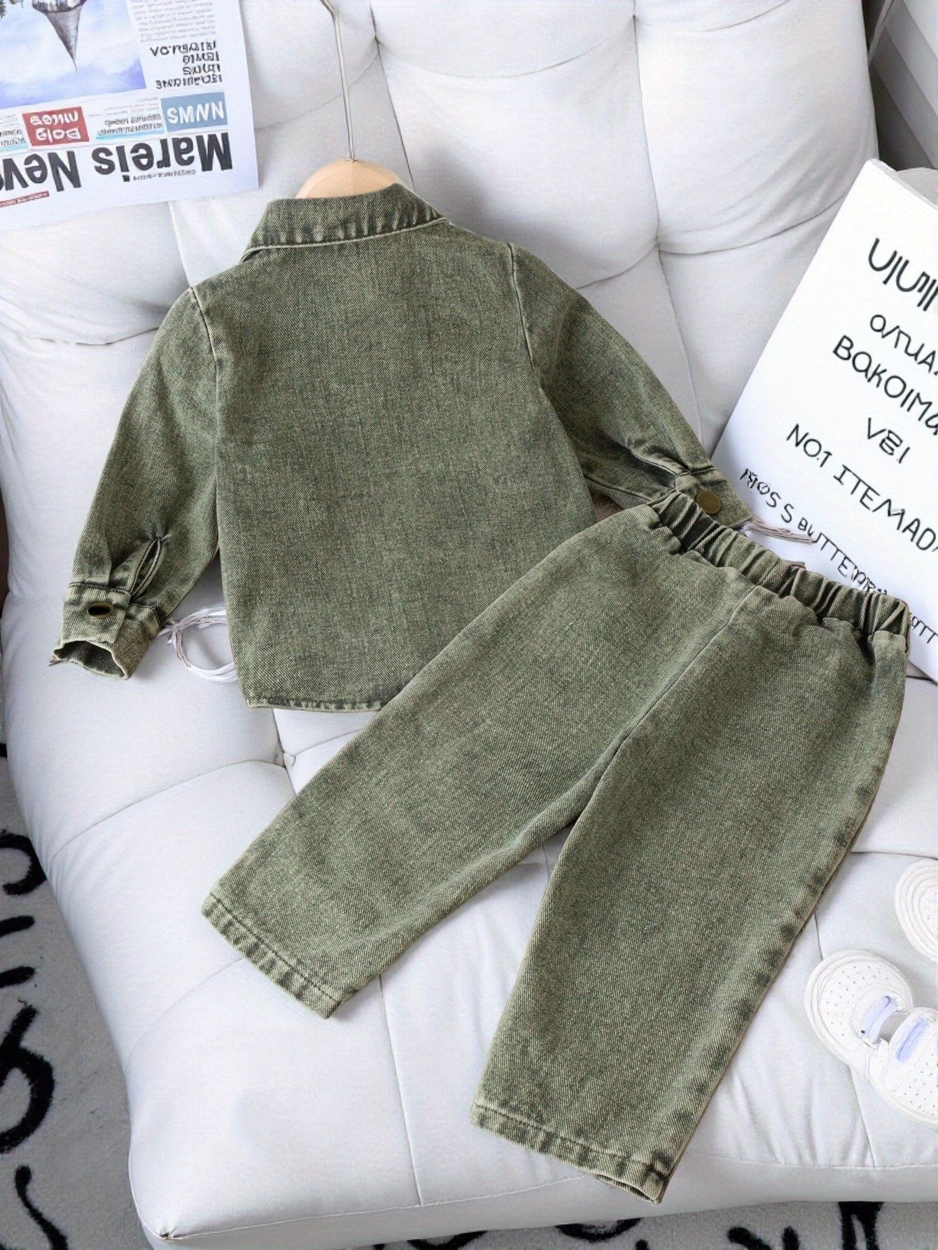 Baby Girls' Denim Jacket & Pants Set - 2-Piece