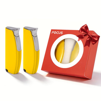 Windproof Lighter 2-Pack – Slim Portable Pocket Lighter with Mirror Finish, Refillable Butane Flame, Fashionable Gift for Men & Women, Available in 8 Colors (Red, Black, White, Silver, Pink, Blue, Yellow, Green)