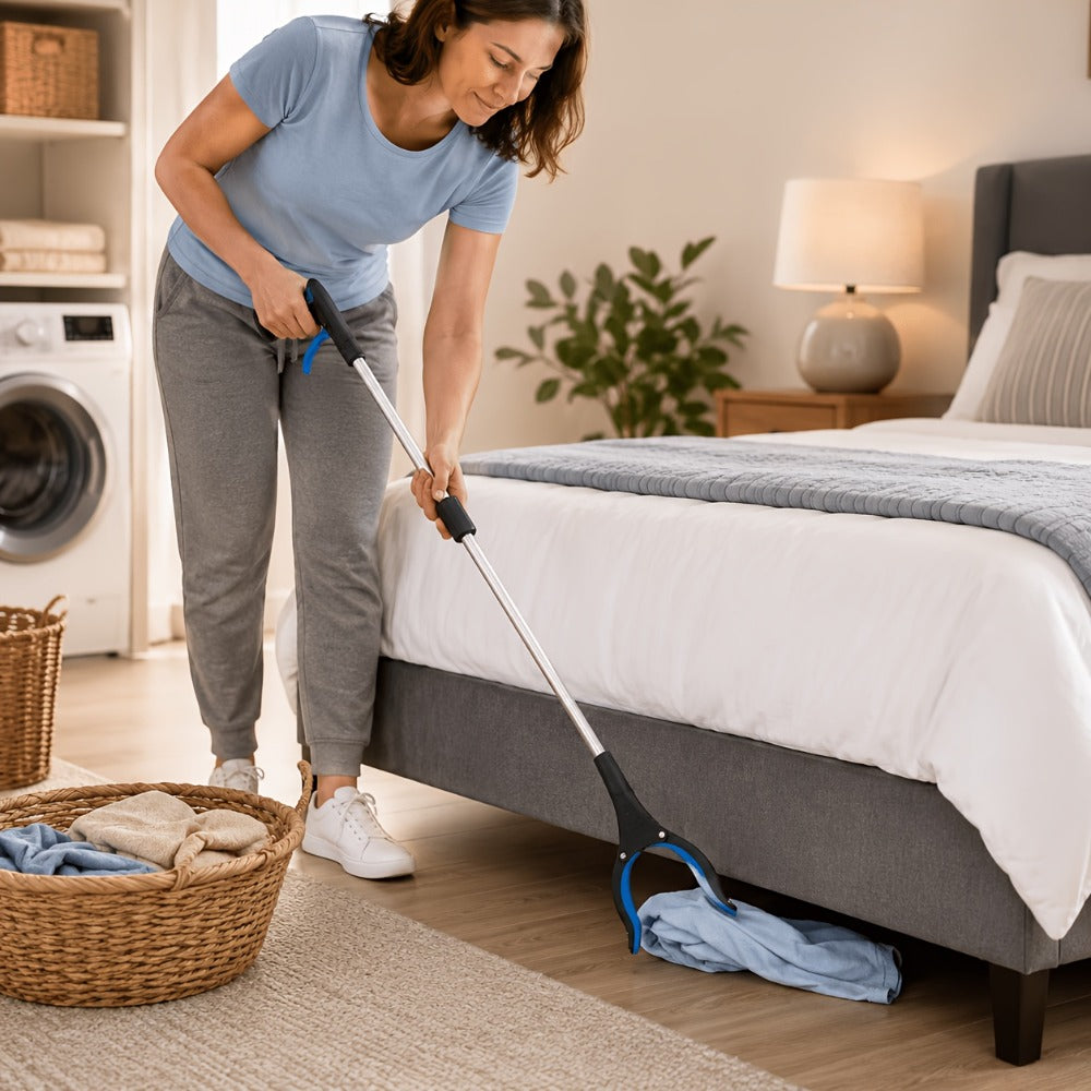 Reacher Grabber Tool Foldable with Magnetic Tip – Long Reach Pickup Helper for Seniors, Lightweight Picker Upper for Home, Kitchen, Garden, High Shelves & Trash Pickup