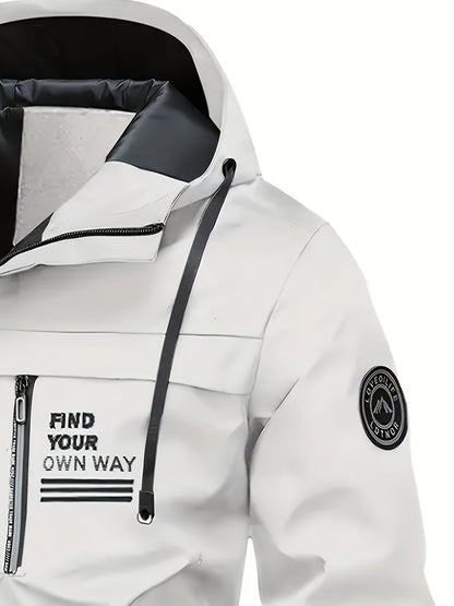 Men's Windproof Zip-Up Coat Everyday 381