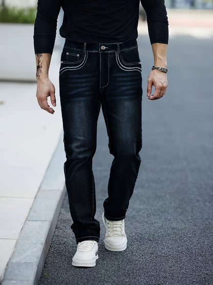 Men's Slim Fit Jeans - Classic Wash Clean Finish Travel 172325