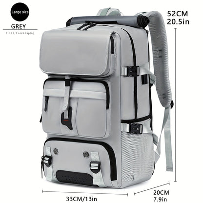 Large Capacity Laptop Backpack with Shoe Compartment & USB Charging Port – Waterproof Soft Shell Daypack for Men & Women, Multi-Functional Travel Rucksack for Business, College & Daily Commute, Multiple Colors Available