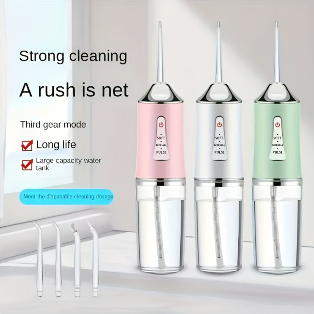 Oral Irrigator with 360° Rotatable Nozzle & Smart Chip Pressure Control – Electric Water Flosser for Deep Tooth & Gum Cleaning, 4 Colors, Portable Dental Mouth Rinser for Home & Travel