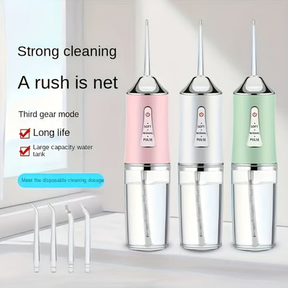 Oral Irrigator with 360° Rotatable Nozzle & Smart Chip Pressure Control – Electric Water Flosser for Deep Tooth & Gum Cleaning, 4 Colors, Portable Dental Mouth Rinser for Home & Travel