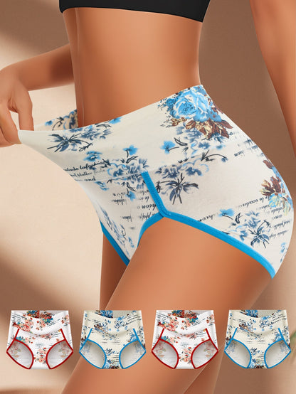 Women’s 4-Pack High-Waist Shapewear Briefs - Tummy Control Support - Style 4341