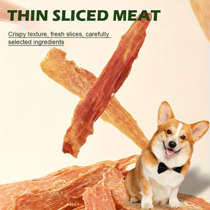 Cat & Dog Treats Chicken Jerky & Duck Jerky Combo – High Protein Grain Free Training Rewards, Dental Chews, Healthy Snacks for Puppies Kittens Adult Dogs Cats, Natural Pet Nutrition