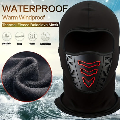 Motorcycle Full Face Mask Winter Thermal – Windproof Anti-Dust Neck Cover, Breathable Air Vents, Cold Weather Balaclava for Men, Snug Fit, Glasses-Compatible Riding Face Mask