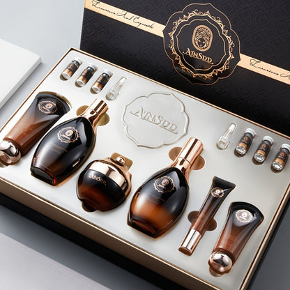 12-Piece Ginseng Seed Peptide Luxury Skincare Gift Set — Complete Anti-Aging Routine Moisturizer Kit Youthful Glow Skin Defense Fine Lines Alcohol-Free All Skin Types Women