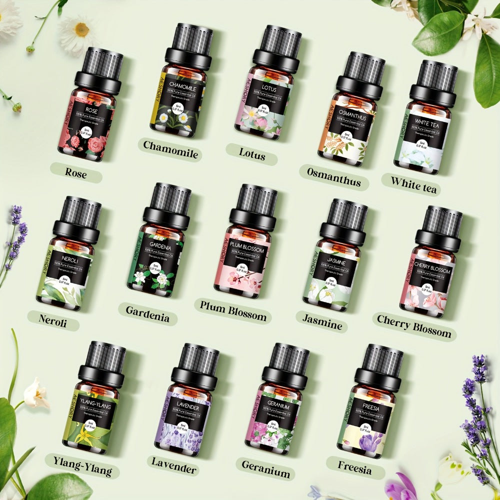 Essential Oil Gift Set 14pcs – Bakery, Fruity & Floral Fragrance Oils for Diffuser & Candle Making | Valentine's Day, Birthday & Holiday Gift