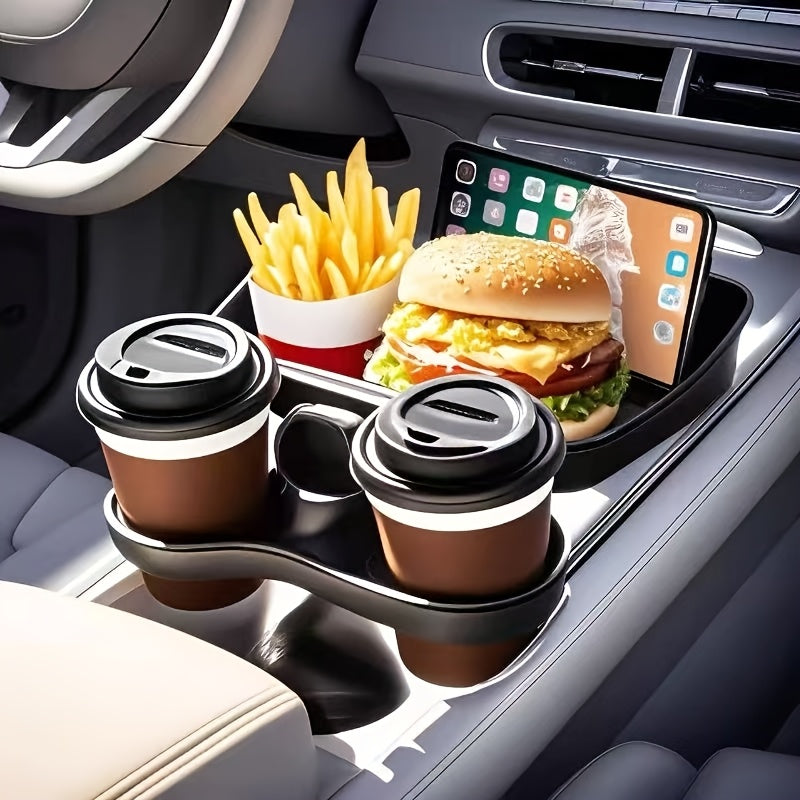 Car Cup Holders - Expansion Brackets, Car Trays, Car Storage Brackets, 360-Degree Rotation, Sturdy Bottom Design, Suitable for Most Car Cup Holders, Ideal for Automotive Gifts