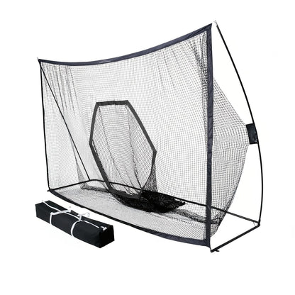 Golf Practice Net with Target & Swing Guide - 7x10 FT & 7x7 FT Driving Range Training Net, Easy Assembly, Indoor Outdoor Use, Professional Golf Training Aid for Backyard Home