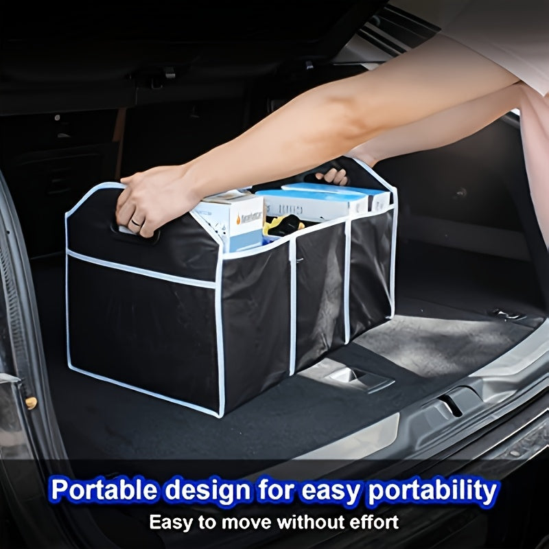 Automobile Organizer, Non-Woven Fabric Storage Container for Cars, Spacious Collapsible Vehicle Storage Bag, Easy to Transport And Compact, Perfect for Holiday Gifting