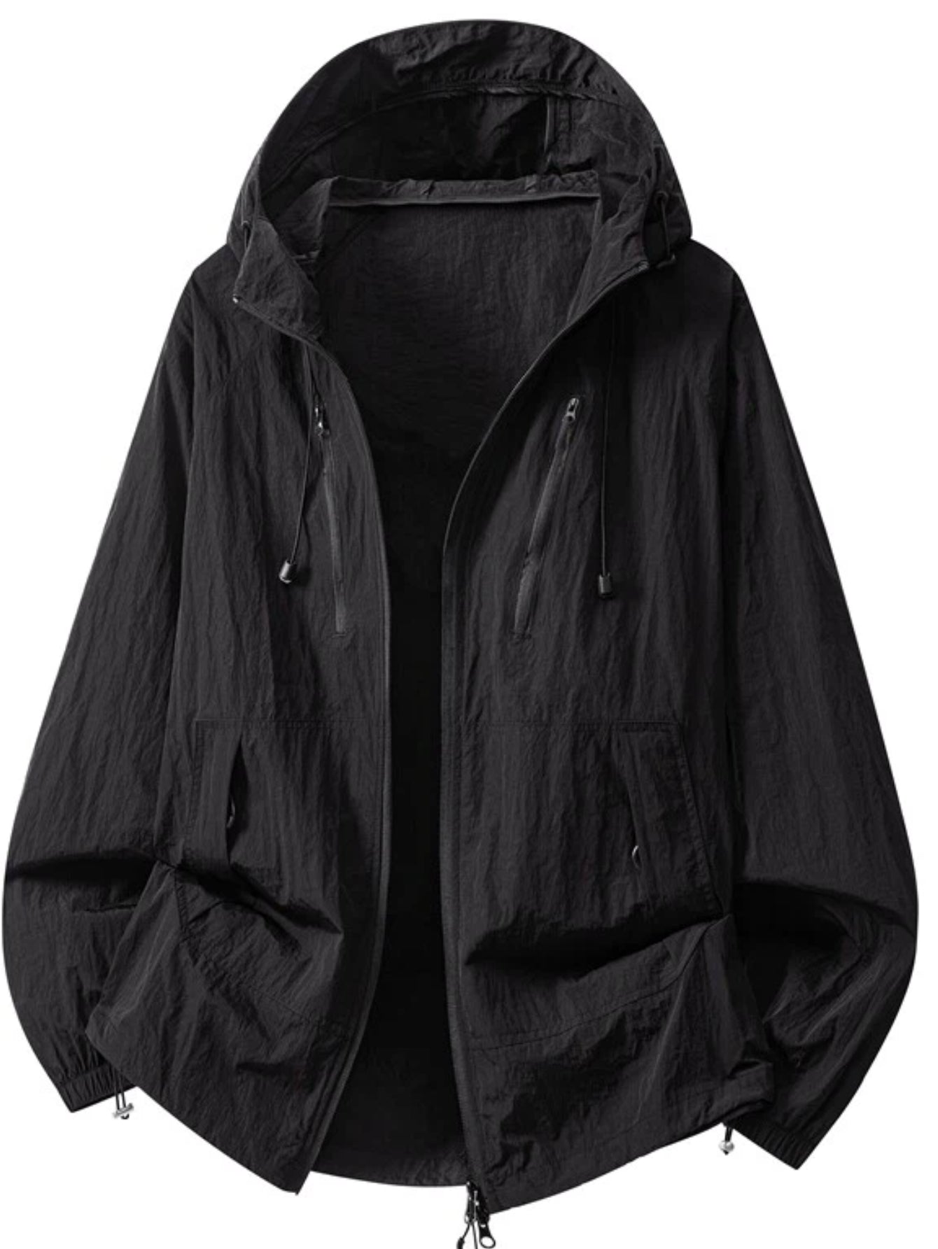 Men's Lightweight Hooded Fishing Shirt - Breathable Nylon Sun Layer