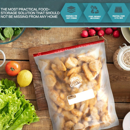 Heavy Duty Slider Storage Bags Ziplock Freezer Bags for Food Fruit Meat Vegetable Grain Kitchen