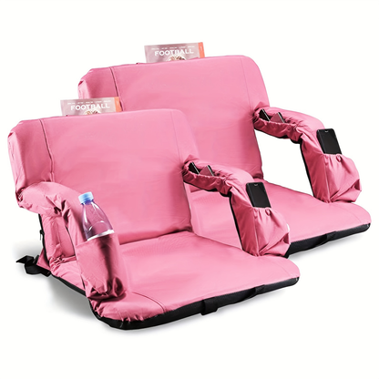 Padded Stadium Seats for Bleachers with Back Support 2-Pack