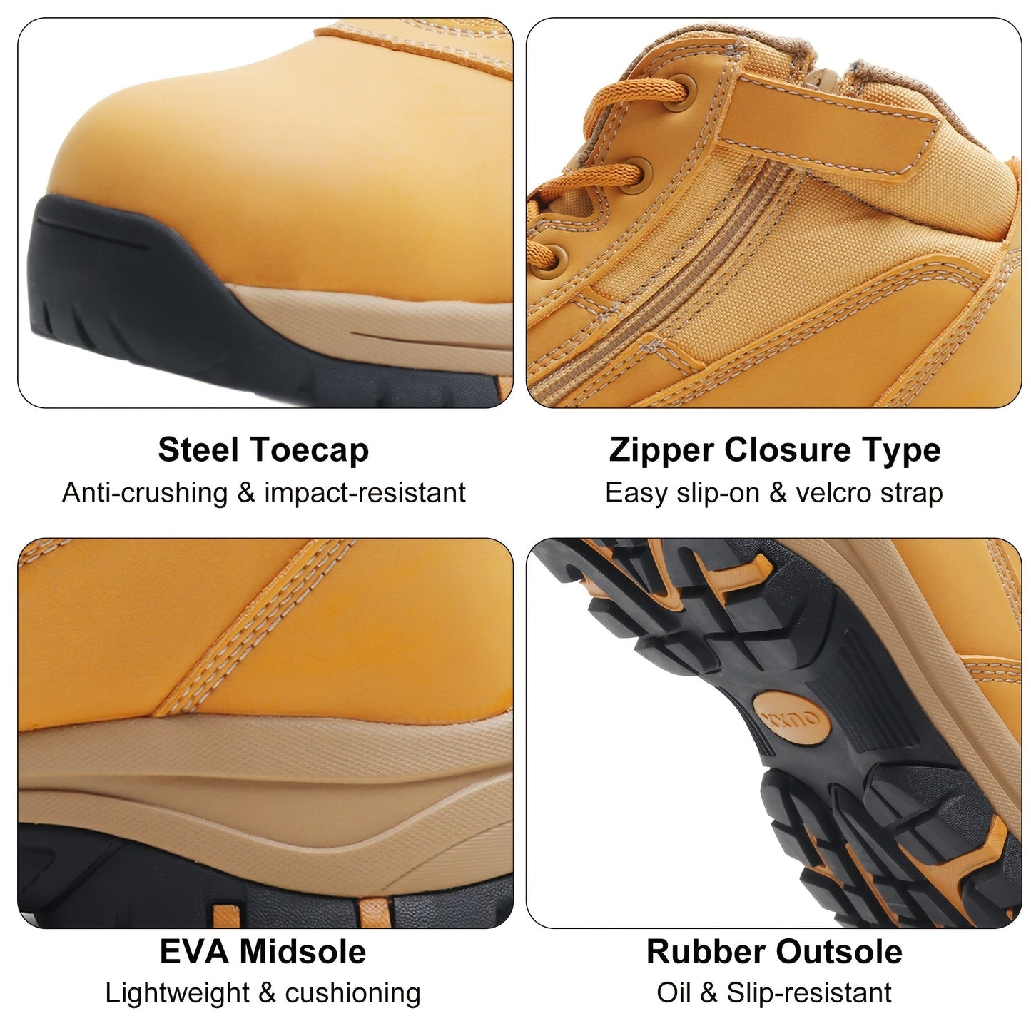 Men's Work & Safety Shoes - Non-Slip Sole for Beach & Water 790949