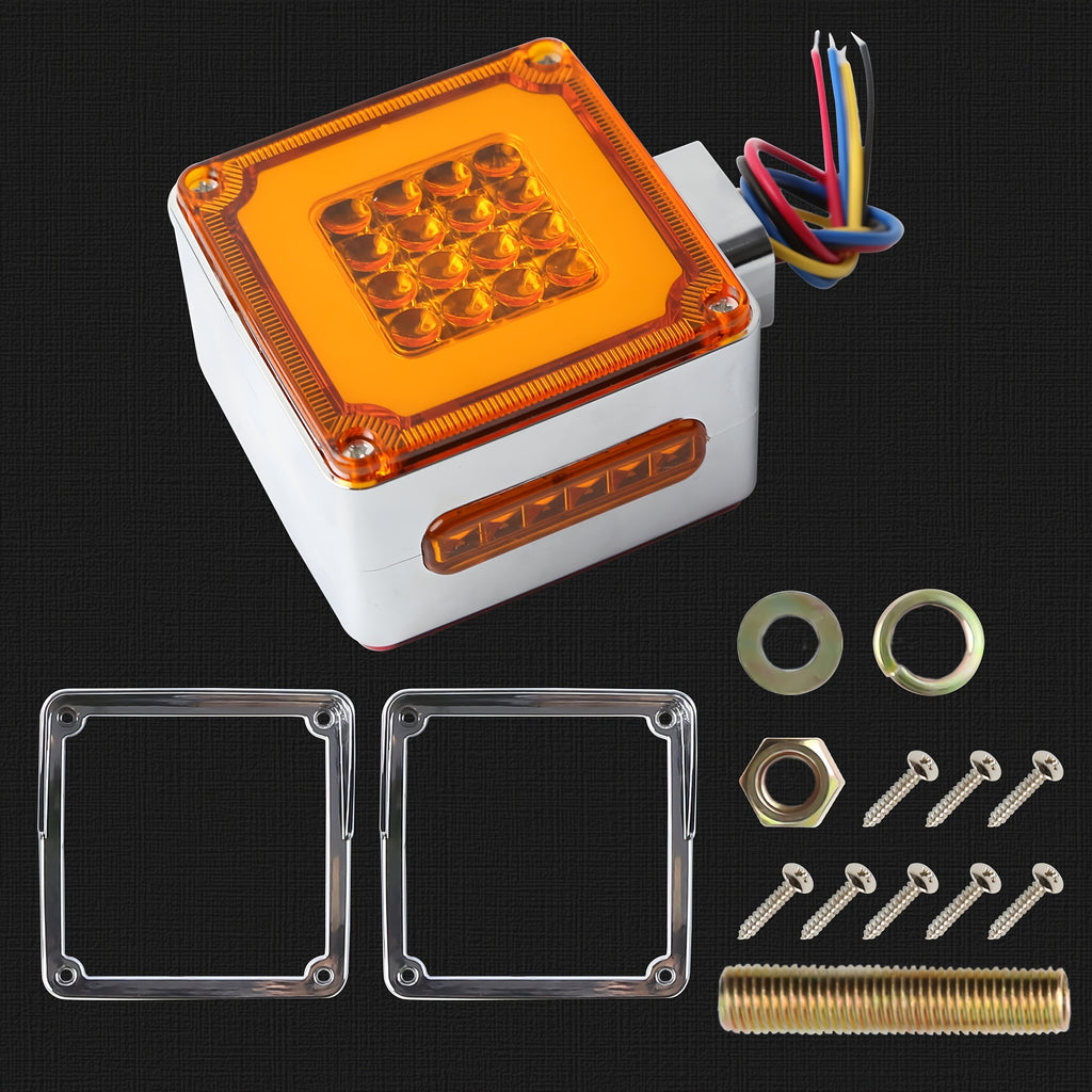 Truck Side Lights, Indicator Lights, Side Lights, LED Lights, Signal Lights, Car Lights, Square Lights