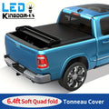 YINTATECH Soft Quad- Fold Tonneau Cover Built For Dodge Ram 1500/ 2500/ 3500 2002- 2025 6.4/6.5ft Truck Beds & W/ O Ram Box Models