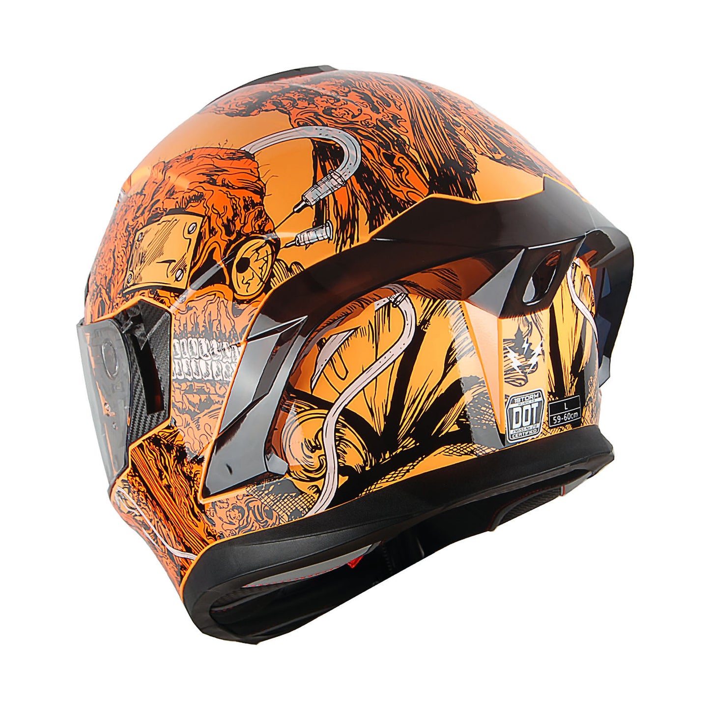 Full Face Motorcycle Helmet DOT Approved – Dual Visor Anti-Fog Pinlock Shield, Street Bike Adult Helmet with Sun Inner Shield, Aerodynamic Thermoplastic Shell, S/M/L/XL