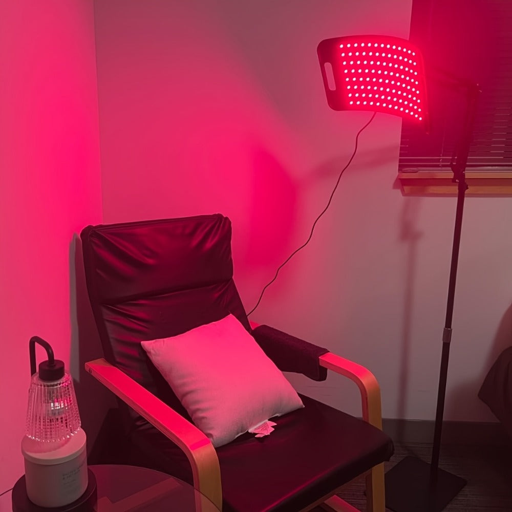 Red Light Therapy Lamp with Stand – 660nm Red Light & 850nm Near Infrared Light Device for Body Pain Relief, Muscle Recovery & Skin Care, At-Home Infrared Light Therapy for Joint & Back Pain