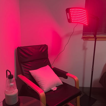 Red Light Therapy Lamp with Stand – 660nm Red Light & 850nm Near Infrared Light Device for Body Pain Relief, Muscle Recovery & Skin Care, At-Home Infrared Light Therapy for Joint & Back Pain