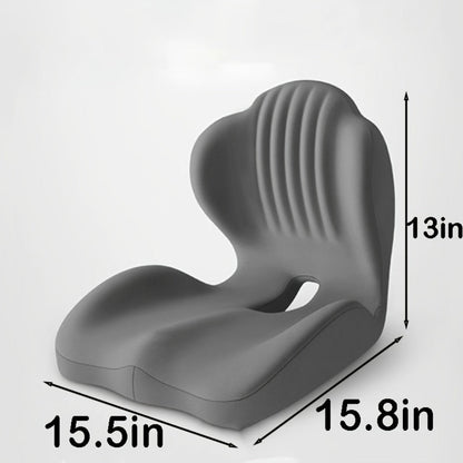 Hip & Lumbar Support Seat Cushion Ergonomic Memory Foam – Breathable High-Density Back Support Pillow for Office Chair, Car Seat & Long Sitting, Daily Use or Gift