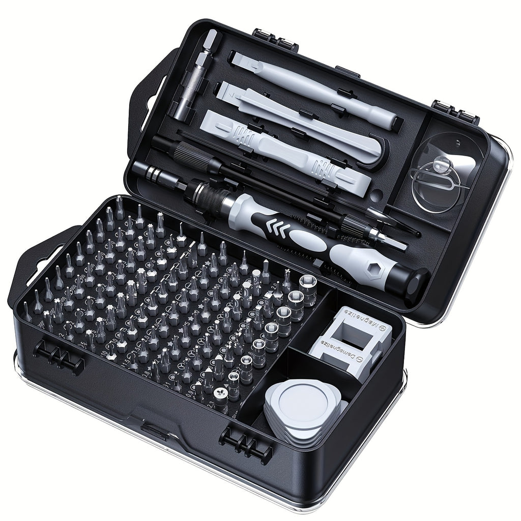 [Upgrade Screwdriver Set] 115-in-1 Upgrade Screwdriver Set| Strong Magnetic High Hardness Multifunctional Disassembly Complete Set of Tools with Special-shaped Bits