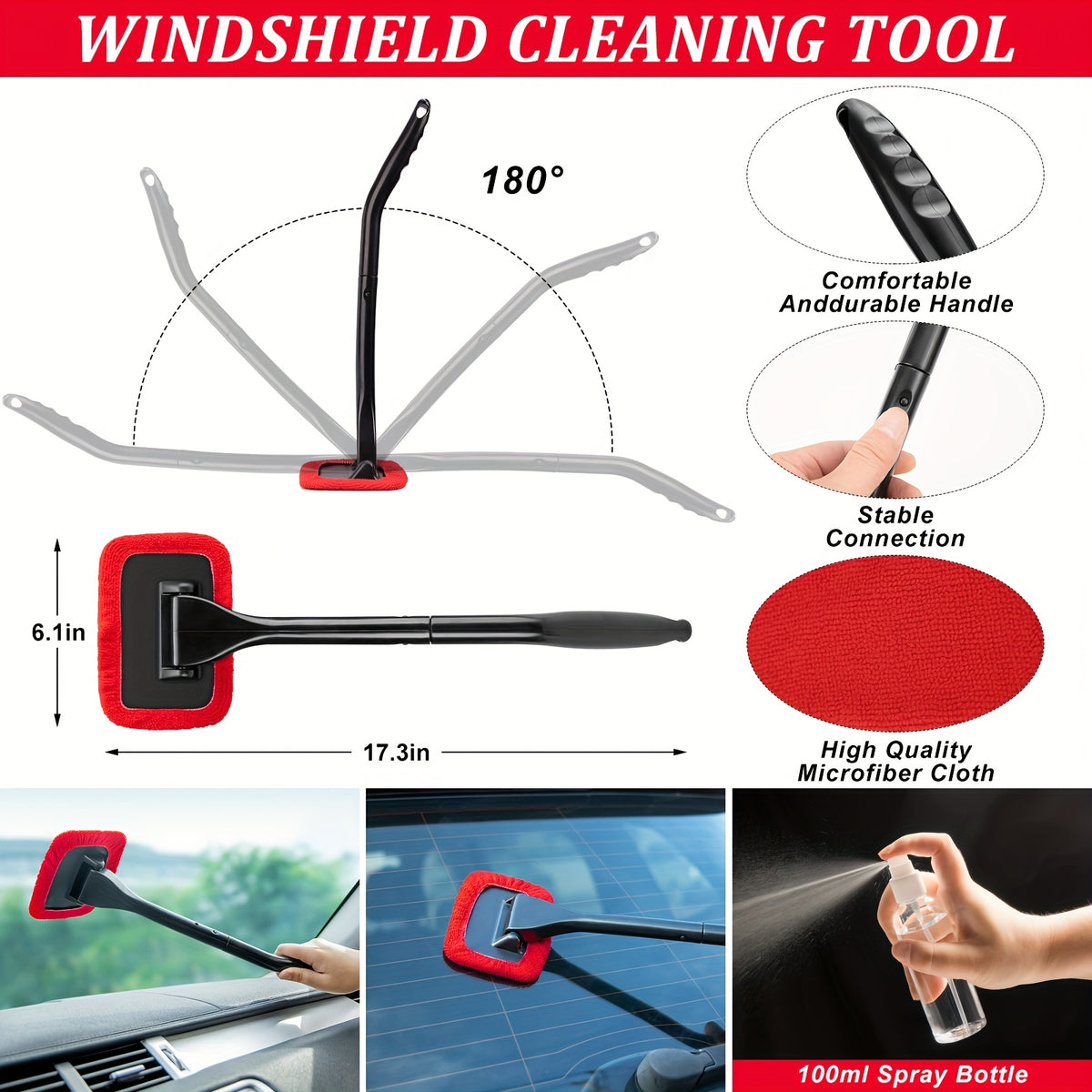 FCLUSLL 26/42pcs Car Washing Cleaning Kit, with Foam Spray Gun, Detail Brush, Portable Vacuum Cleaner, Windshield Cleaning Tools, Tire Brush, Towel, Car Interior And Exterior Details Set, Cleaning Set, Holiday Gifts for Family And Friends
