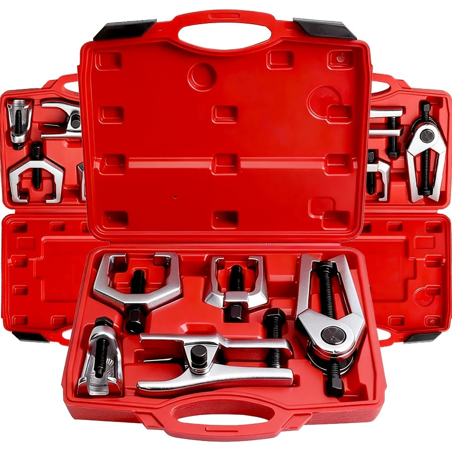 1 Set Of 5pcs Ball Head Extractor, Multi-functional Puller, Lower Arm Cross Pull Rod Head Disassembly And Extraction Tool, Cross Bar Puller, Disassembly Tool, Tractioner Set.