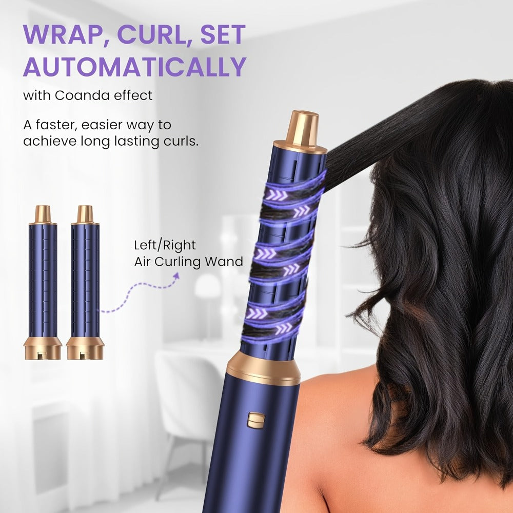 5-in-1 Hair Dryer Brush Set – Blow Dryer Brush with Curl, Straighten, Volumize & Smooth, Hot Air Styler for All Hair Types, Professional Styling Wand