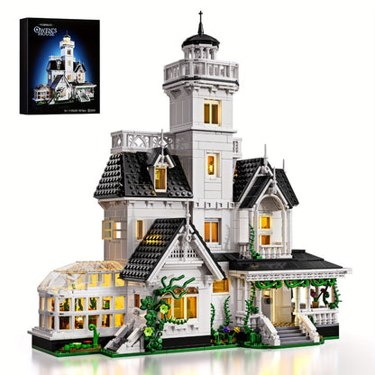 Owen's House Building Block Set 1877pcs – Victorian Architecture Movie-Inspired Collectible Brick Kit with Interior Details, 3 Floors & Observation Deck, Adult Teen Gift Birthday Christmas Halloween
