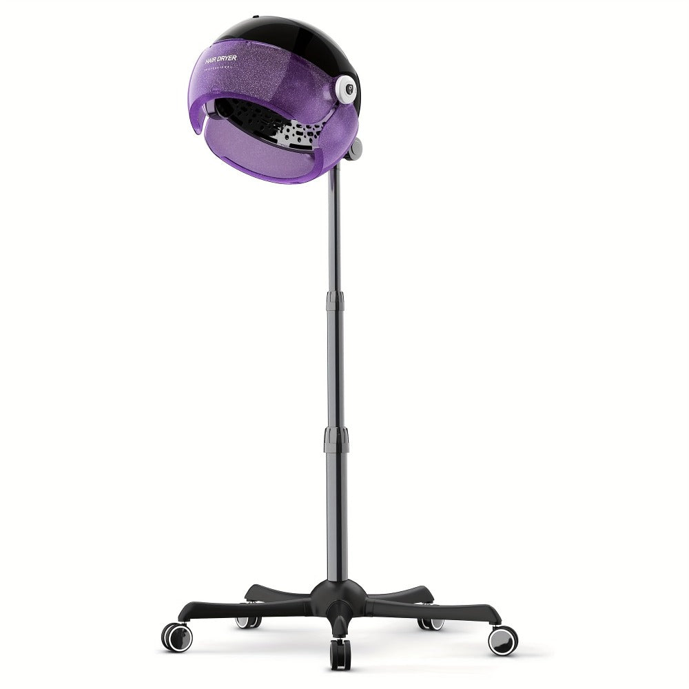 Ionic Floor-Standing Hooded Hair Dryer 1875W — Adjustable Height Professional Salon Hood Dryer for Deep Conditioning, Natural Hair, Roller Sets & Color Processing, 4 Colors