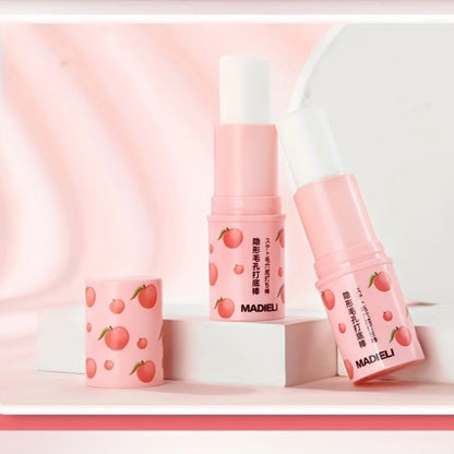 Sakura Primer Stick with Cherry Blossom Extract — Tinted Lightweight Makeup Base, Smooth Blending Natural Finish, Pore Smoothing Brightening Formula for Light to Beige Skin, J-Beauty & K-Beauty Inspired, 1 fl oz