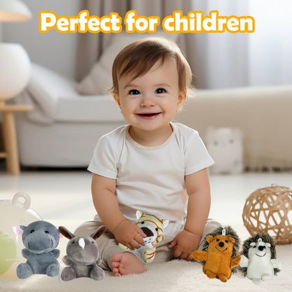 Mini Stuffed Animals Bulk 12 or 24 Pack – Forest Animal Plush Set for Animal Theme Party Favors, Classroom Treasure Box Prizes, Goodie Bag Fillers, Birthday Christmas Easter Gifts for Kids