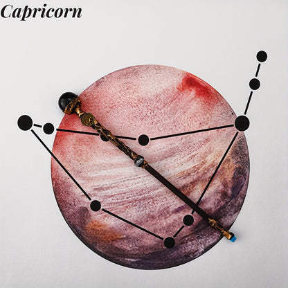 Zodiac Crystal Magic Wand with Gift Box – Handmade Astrology Wand All 12 Signs Aries Taurus Gemini Cancer Leo Virgo Libra Scorpio Sagittarius Capricorn Aquarius Pisces Cosplay Party Decor Birthday Gift